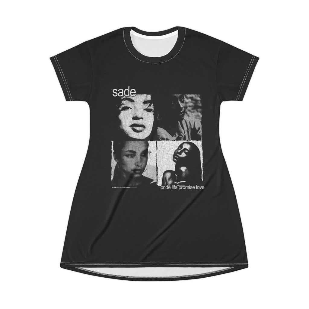 Vintage Sade Love Deluxe T-Shirt Dress | Retro Concert Tee | Casual Chic Fashion