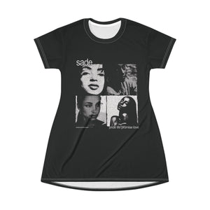 Vintage Sade Love Deluxe T-Shirt Dress | Retro Concert Tee | Casual Chic Fashion