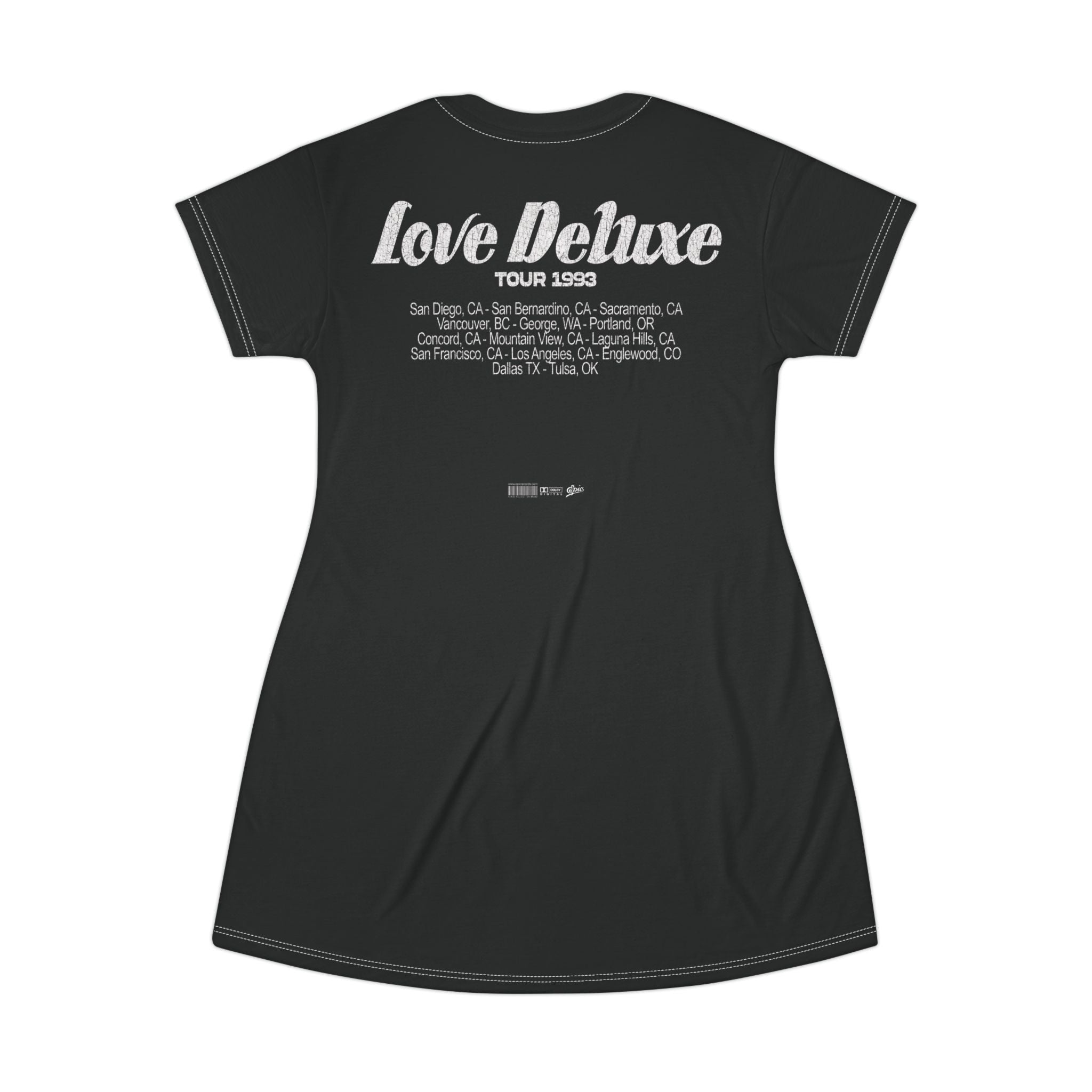 Vintage Sade Love Deluxe T-Shirt Dress | Retro Concert Tee | Casual Chic Fashion