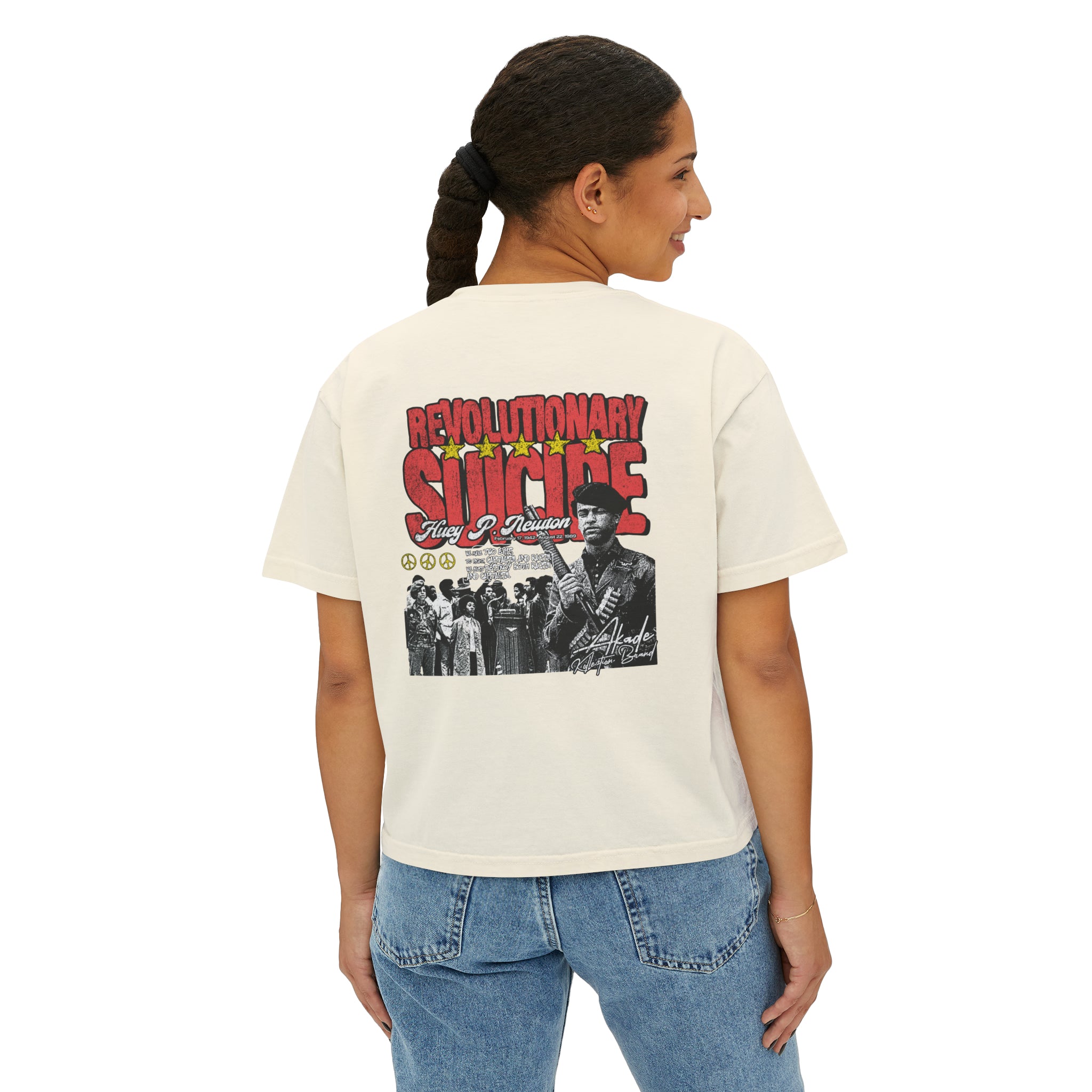 WOMEN'S REVOLUTIONARY SUICIDE BOXY TEE