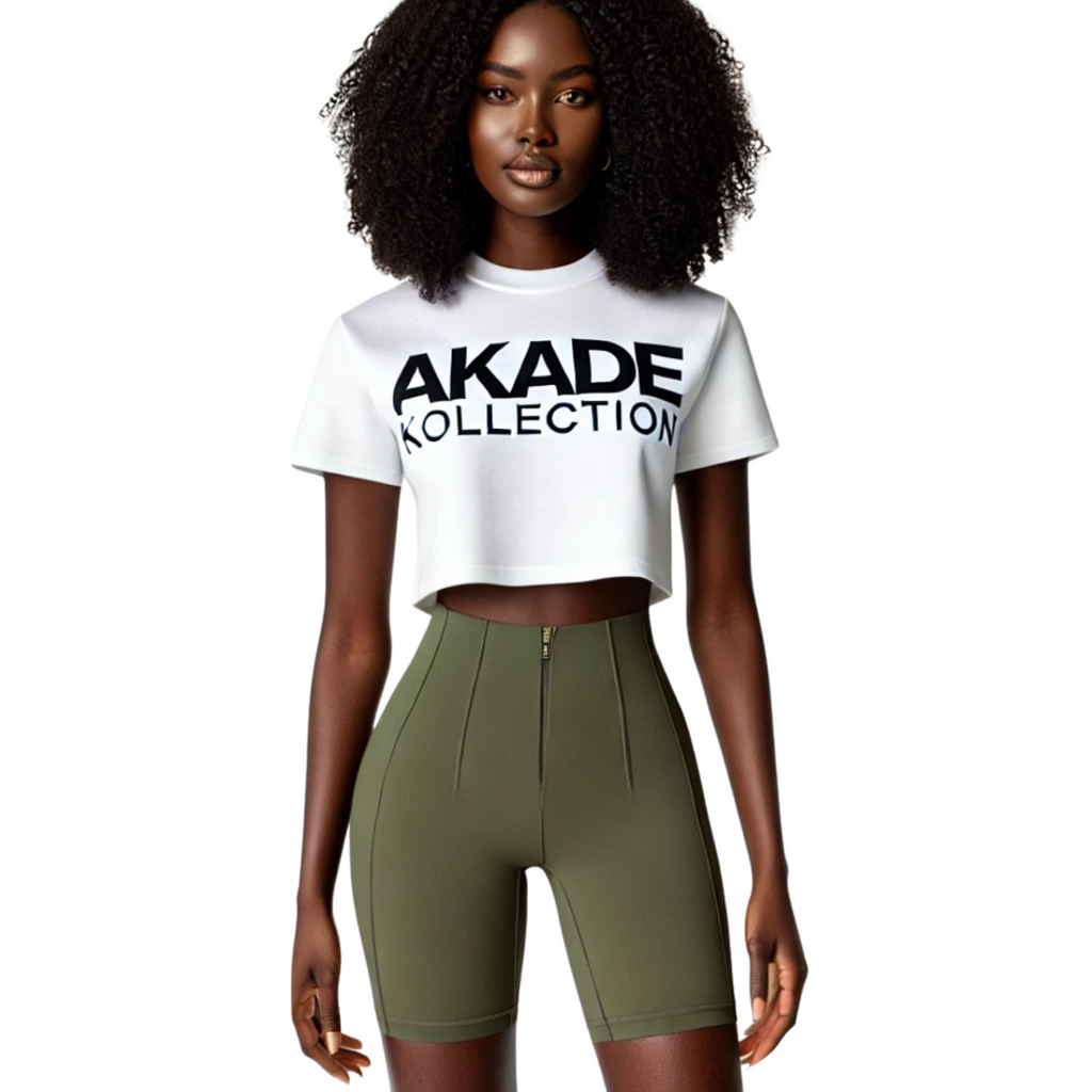 ALICIA CROP & HIGH WAISTED BIKE SHORTS