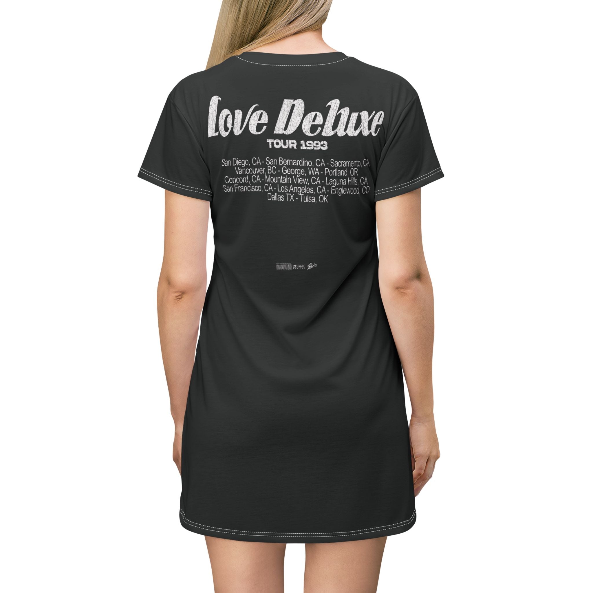 Vintage Sade Love Deluxe T-Shirt Dress | Retro Concert Tee | Casual Chic Fashion