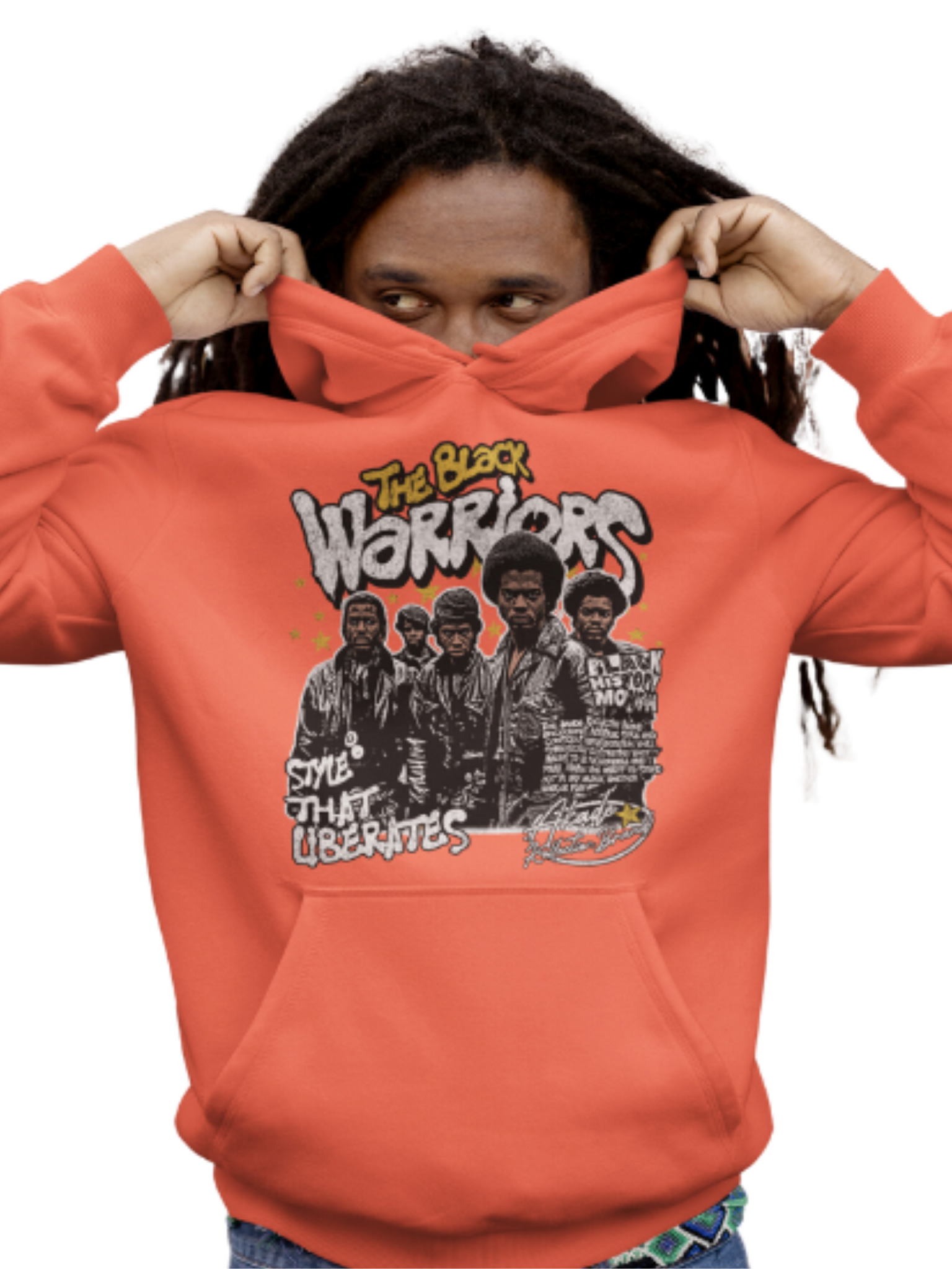 MEN'S THE BLACK WARRIORS ECO RAGLAN HOODIE