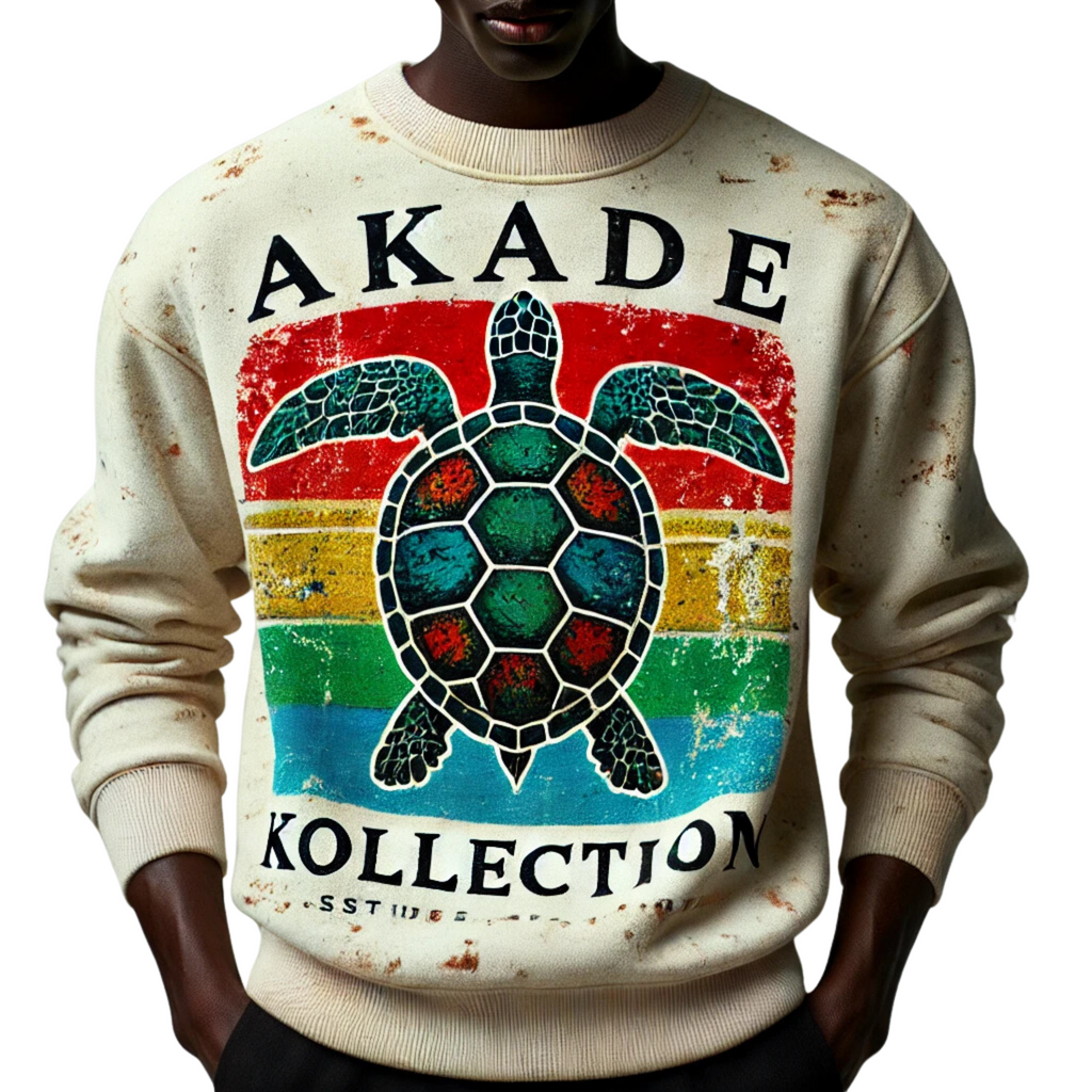 AKADE KOLLECTION VINTAGE TURTLE GRAPHIC SWEATSHIRT