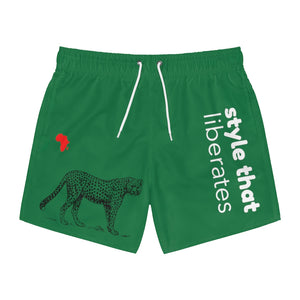 AKADE KOLLECTION CHEETAH SWIM TRUNKS