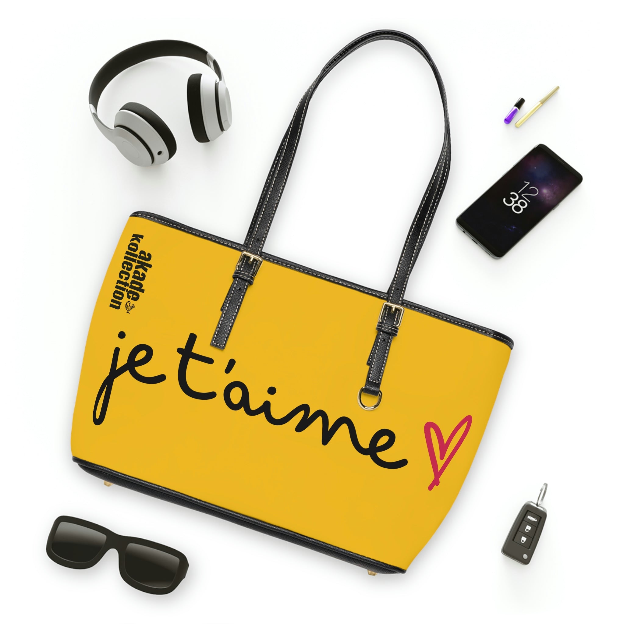 JE 'TAIME PU LEATHER SHOULDER BAG